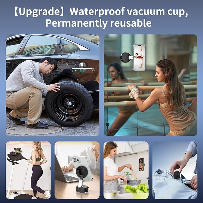 New vacuum magnetic suction cup stand mount with 360 degree rotation