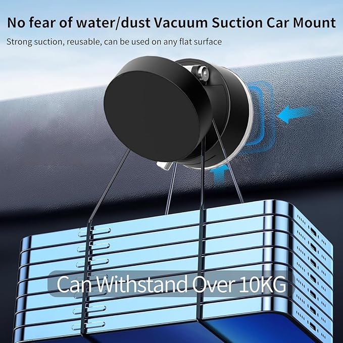 New vacuum magnetic suction cup stand mount with 360 degree rotation