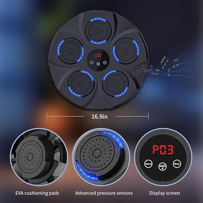 Intelligent music boxing target